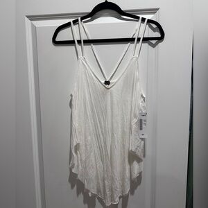 Free People White Double Strap Camisole